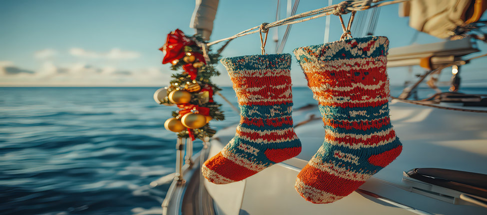 Stockings on a yacht